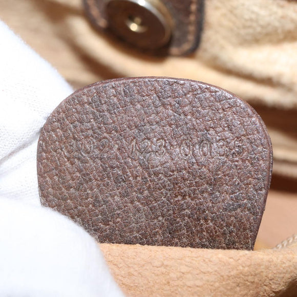 GUCCI GG Supreme Tote Bag PVC Beige Gold 002 123 0035 Auth 151735