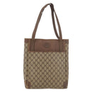 GUCCI GG Supreme Tote Bag PVC Beige Gold 002 123 0035 Auth 151735-13