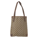 GUCCI GG Supreme Tote Bag PVC Beige Gold 002 123 0035 Auth 151735-3