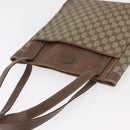 GUCCI GG Supreme Tote Bag PVC Beige Gold 002 123 0035 Auth 151735-5