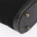 FENDI Zucchino Canvas Shoulder Bag Black Gold Auth 151737-9