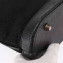 FENDI Zucchino Canvas Shoulder Bag Black Gold Auth 151737-15