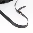 FENDI Zucchino Canvas Shoulder Bag Black Gold Auth 151737-7