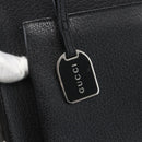 GUCCI Hand Bag Leather 2way Black Silver 002 1118 0463 Auth 151738-20