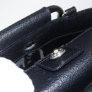 GUCCI Hand Bag Leather 2way Black Silver 002 1118 0463 Auth 151738-10