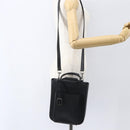 GUCCI Hand Bag Leather 2way Black Silver 002 1118 0463 Auth 151738-27