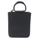 GUCCI Hand Bag Leather 2way Black Silver 002 1118 0463 Auth 151738-2