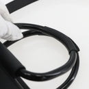 GUCCI Hand Bag Leather 2way Black Silver 002 1118 0463 Auth 151738-14