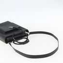 GUCCI Hand Bag Leather 2way Black Silver 002 1118 0463 Auth 151738-8