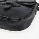 SAINT LAURENT Shoulder Bag Leather Black Auth 151739-10
