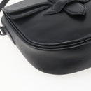 SAINT LAURENT Shoulder Bag Leather Black Auth 151739-11