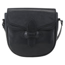SAINT LAURENT Shoulder Bag Leather Black Auth 151739-2