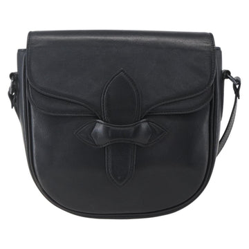 SAINT LAURENT Shoulder Bag Leather Black Auth 151739 - 0