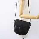 SAINT LAURENT Shoulder Bag Leather Black Auth 151739-21