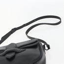 SAINT LAURENT Shoulder Bag Leather Black Auth 151739-8