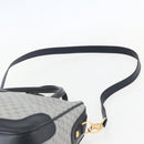 GUCCI Micro GG Supreme Hand Bag PVC 2way Navy Gold 002 122 0033 Auth 151742-10