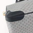 GUCCI Micro GG Supreme Hand Bag PVC 2way Navy Gold 002 122 0033 Auth 151742-13