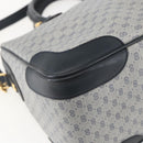 GUCCI Micro GG Supreme Hand Bag PVC 2way Navy Gold 002 122 0033 Auth 151742-15