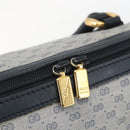 GUCCI Micro GG Supreme Hand Bag PVC 2way Navy Gold 002 122 0033 Auth 151742-16