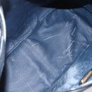 GUCCI Micro GG Supreme Hand Bag PVC 2way Navy Gold 002 122 0033 Auth 151742-19