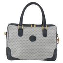 GUCCI Micro GG Supreme Hand Bag PVC 2way Navy Gold 002 122 0033 Auth 151742-2