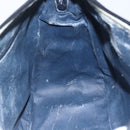 GUCCI Micro GG Supreme Hand Bag PVC 2way Navy Gold 002 122 0033 Auth 151742-21