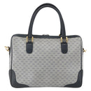 GUCCI Micro GG Supreme Hand Bag PVC 2way Navy Gold 002 122 0033 Auth 151742-3