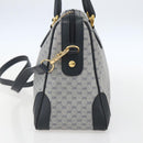 GUCCI Micro GG Supreme Hand Bag PVC 2way Navy Gold 002 122 0033 Auth 151742-5