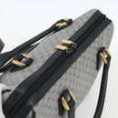 GUCCI Micro GG Supreme Hand Bag PVC 2way Navy Gold 002 122 0033 Auth 151742-6