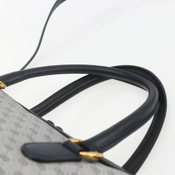 GUCCI Micro GG Supreme Hand Bag PVC 2way Navy Gold 002 122 0033 Auth 151742