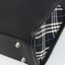 BURBERRY Black label Hand Bag Nylon Black Auth 151745-9