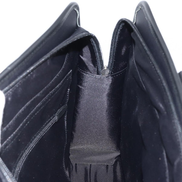 BURBERRY Black label Hand Bag Nylon Black Auth 151745