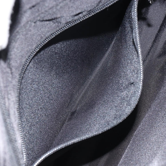 BURBERRY Black label Hand Bag Nylon Black Auth 151745