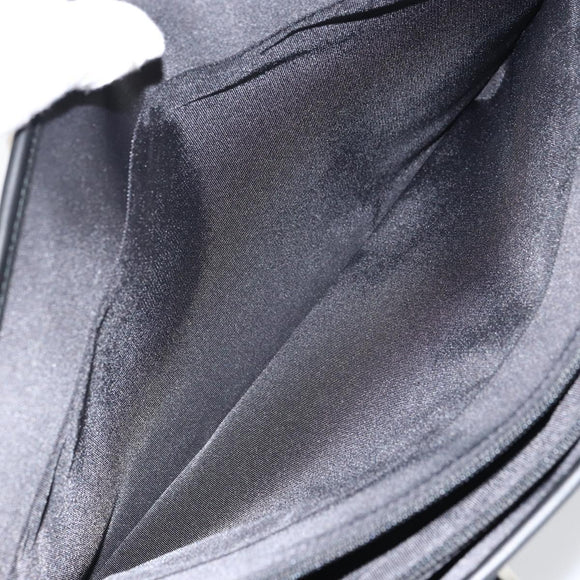 BURBERRY Black label Hand Bag Nylon Black Auth 151745