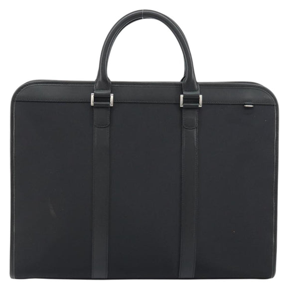 BURBERRY Black label Hand Bag Nylon Black Auth 151745