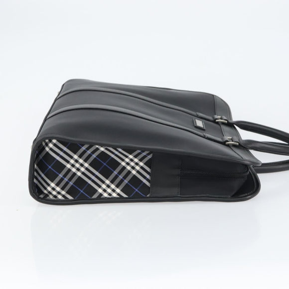 BURBERRY Black label Hand Bag Nylon Black Auth 151745