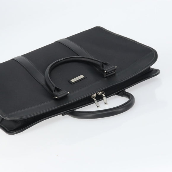 BURBERRY Black label Hand Bag Nylon Black Auth 151745