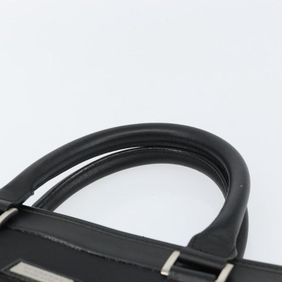 BURBERRY Black label Hand Bag Nylon Black Auth 151745