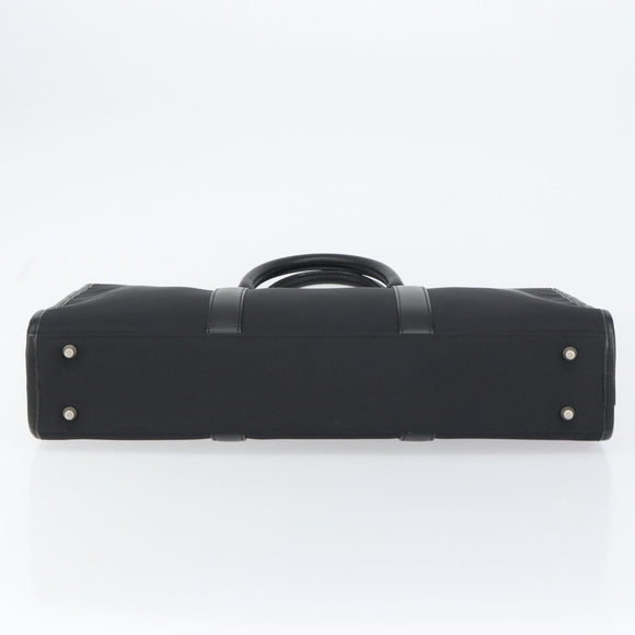 BURBERRY Black label Hand Bag Nylon Black Auth 151745