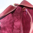 CARTIER Must Line Shoulder Bag Leather Bordeaux Gold Auth 151746-20