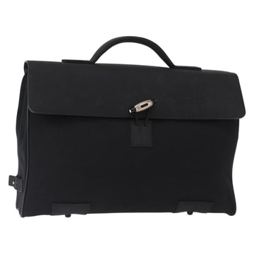 MONTBLANC Hand Bag Canvas Black Auth 151747