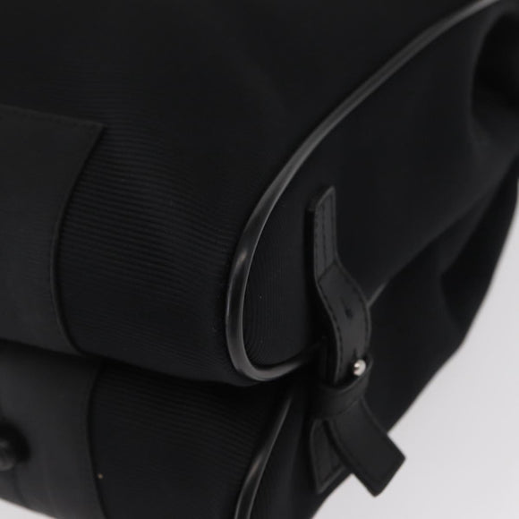 MONTBLANC Hand Bag Canvas Black Auth 151747