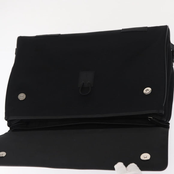 MONTBLANC Hand Bag Canvas Black Auth 151747