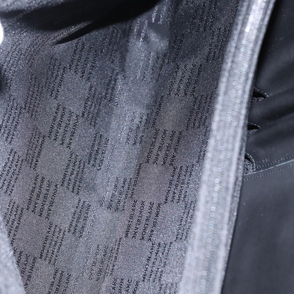 MONTBLANC Hand Bag Canvas Black Auth 151747