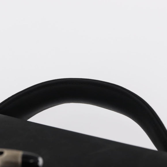 MONTBLANC Hand Bag Canvas Black Auth 151747