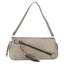 Salvatore Ferragamo Shoulder Bag Leather Silver Auth 151748-1