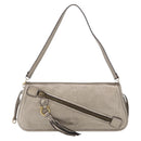 Salvatore Ferragamo Shoulder Bag Leather Silver Auth 151748-2