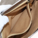 Salvatore Ferragamo Shoulder Bag Leather Silver Auth 151748-22