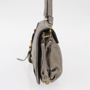 Salvatore Ferragamo Shoulder Bag Leather Silver Auth 151748-4