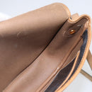 Christian Dior Honeycomb Canvas Shoulder Bag PVC Black Gold Auth 151749-15